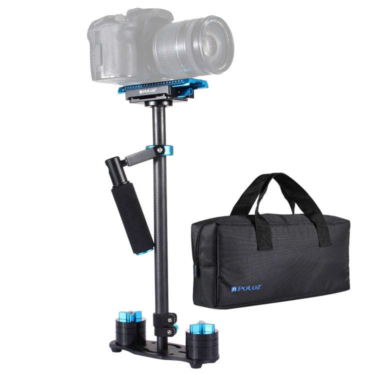 PULUZ 38.5-61cm Carbon Fibre Handheld Stabilizer for DSLR & DV Digital Video & Cameras, Load Rang...