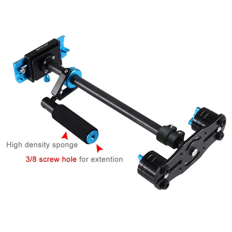 PULUZ 38.5-61cm Carbon Fibre Handheld Stabilizer for DSLR & DV Digital Video & Cameras, Load Rang...