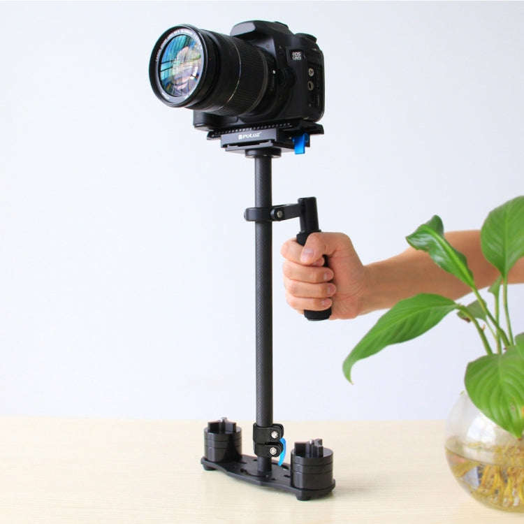 PULUZ 38.5-61cm Carbon Fibre Handheld Stabilizer for DSLR & DV Digital Video & Cameras, Load Rang...