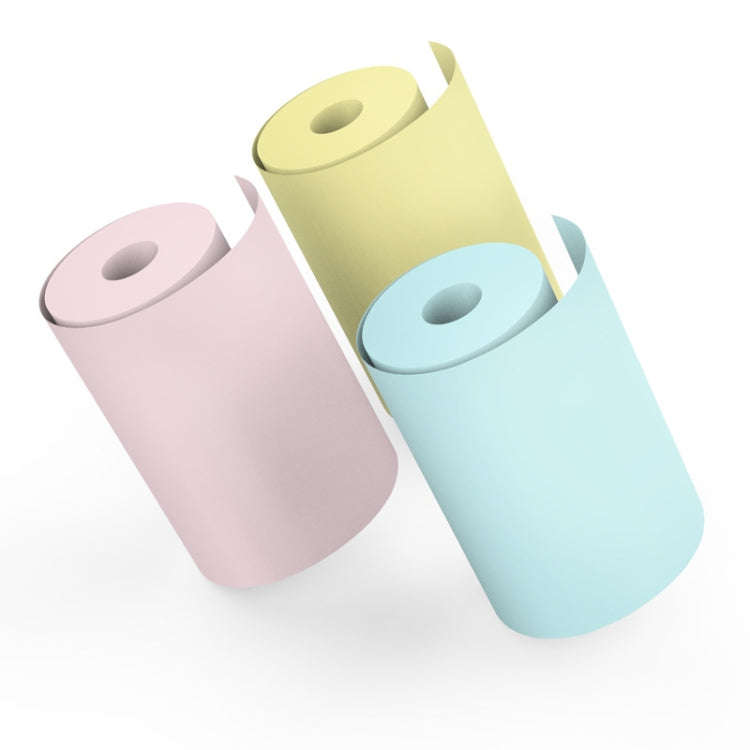 3pcs Color Label Printer Paper Sticker, Size: 57 x 25 mm