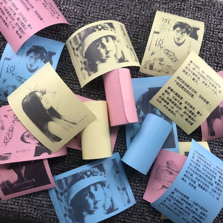 3pcs Color Label Printer Paper Sticker, Size: 57 x 25 mm