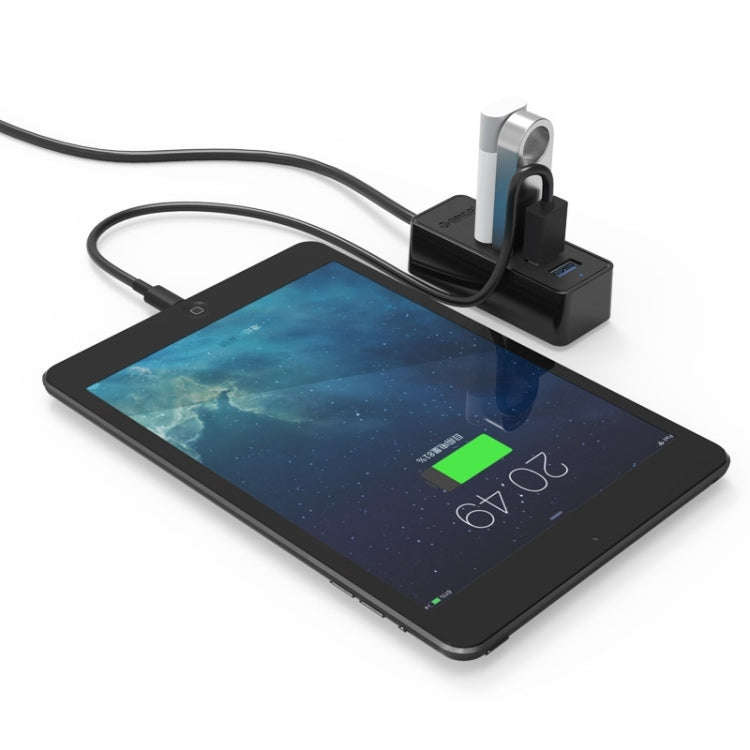 ORICO W5P-U3-30 4-Port USB 3.0 Desktop HUB with 30cm Micro USB Cable Power Supply(Black)