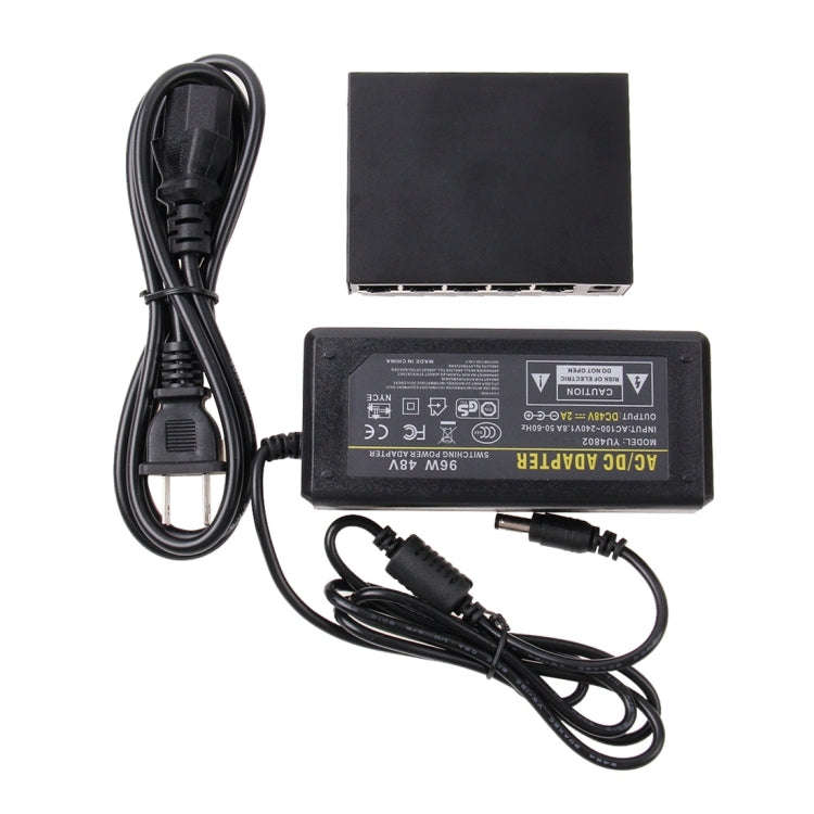 5 Ports 10/100Mbps POE Switch IEEE802.3af Power Over Ethernet Network Switch for IP Camera VoIP P...
