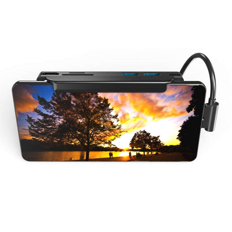AD-065 6 in 1 USB-C / Type-C to 4K HDMI + SD / TF Card Slot + Type-C + 2 USB 3.0 Back Clip Style ...