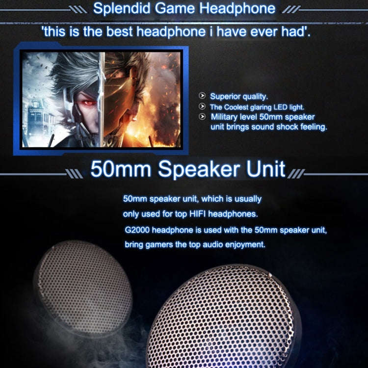 KOTION EACH G2000 Over-ear Game Gaming Headphone Headset Earphone Headband with Mic Stereo Bass L...