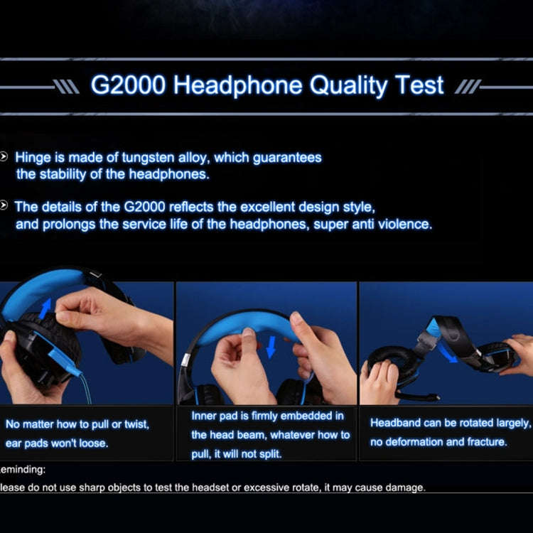 KOTION EACH G2000 Over-ear Game Gaming Headphone Headset Earphone Headband with Mic Stereo Bass L...