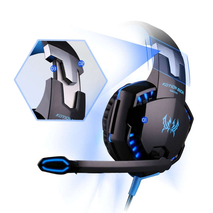 KOTION EACH G2000 Over-ear Game Gaming Headphone Headset Earphone Headband with Mic Stereo Bass L...