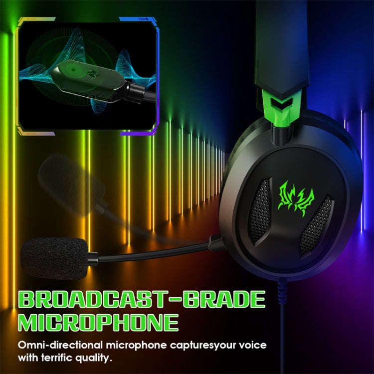 KOTION EACH G3100 Stereo Bass Gaming Headset with Omni-directional Mic,Cable Length: 1.7m(Black+G...