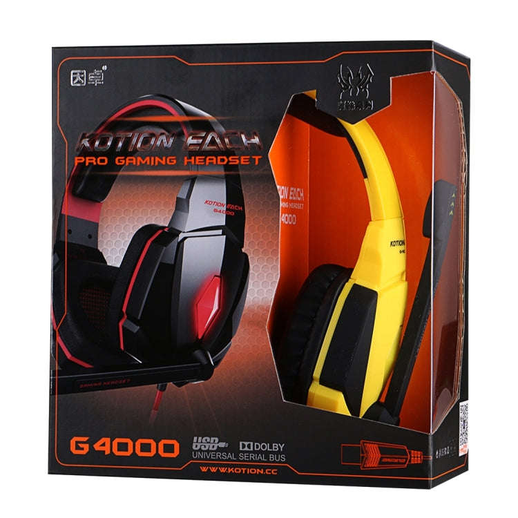 KOTION EACH G4000 USB Version Stereo Gaming Headphone Headset Headband with Microphone Volume Con...