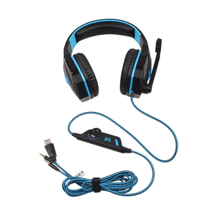KOTION EACH G4000 Stereo Gaming Headphone Headset Headband with Mic Volume Control LED Light for ...