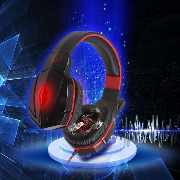 KOTION EACH G4000 Stereo Gaming Headphone Headset Headband with Mic Volume Control LED Light for ...