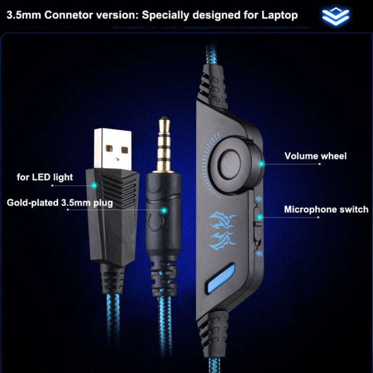 KOTION EACH G9000 3.5mm Game Gaming Headphone Headset Earphone Headband with Microphone LED Light...