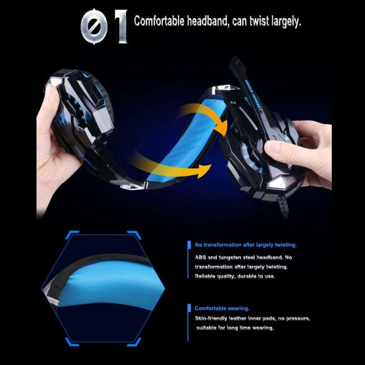 KOTION EACH G9000 3.5mm Game Gaming Headphone Headset Earphone Headband with Microphone LED Light...