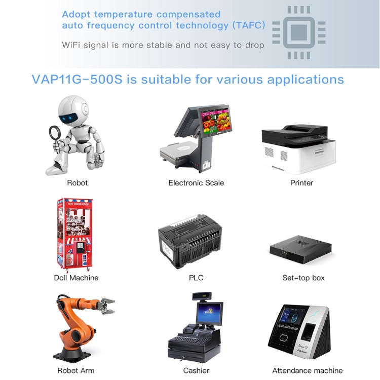 VONETS VAP11G-500S High Power CPE 20dbm Mini WiFi 300Mbps Bridge WiFi Repeater Signal Booster, Ou...