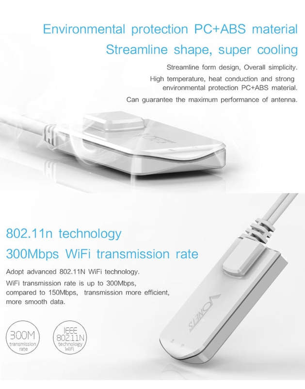 VONETS VAP11N Mini WiFi 300Mbps Repeater WiFi Bridge, Best Partner of IP Device / IP Camera / IP ...