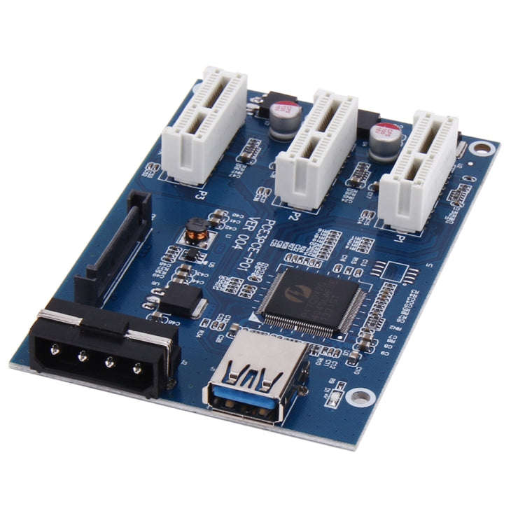 PCI-E 1 to 3 PCI Express 1 Slots Riser Card 3 PCI-E Slot Adapter PCI-E Port Multiplier Card with ...
