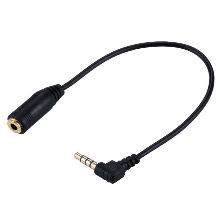 20cm 3.5mm Jack Audio Male to Female Headset Microphone Extension Cable(Black)