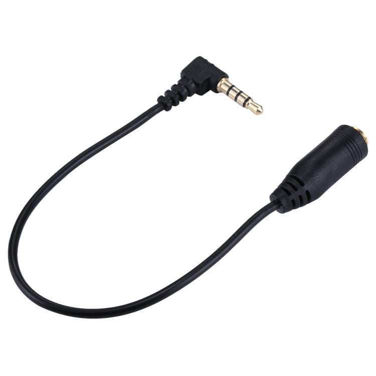 20cm 3.5mm Jack Audio Male to Female Headset Microphone Extension Cable(Black)