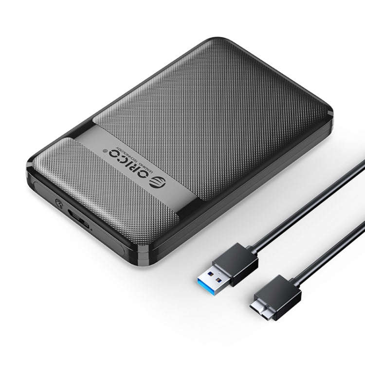 ORICO 2577U3-V1 Grid Texture Design 2.5 inch USB3.0 Micro-B Hard Drive Enclosure Box(Black)