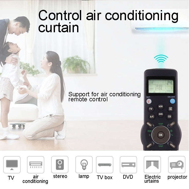 CHUNGHOP RM-L991 Universal LCD Remote Controller with Learning Function for TV VCR SAT CBL DVD CD...