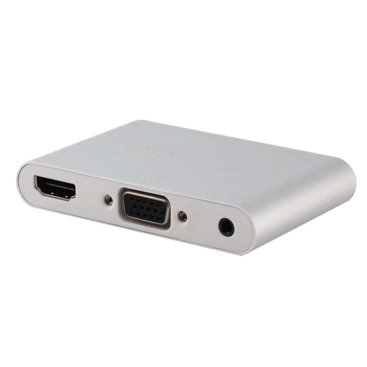 P27 Metal Cover Micro USB to HDMI + VGA HDTV Converter Digital AV Adapter, Power by EZCast, Suppo...
