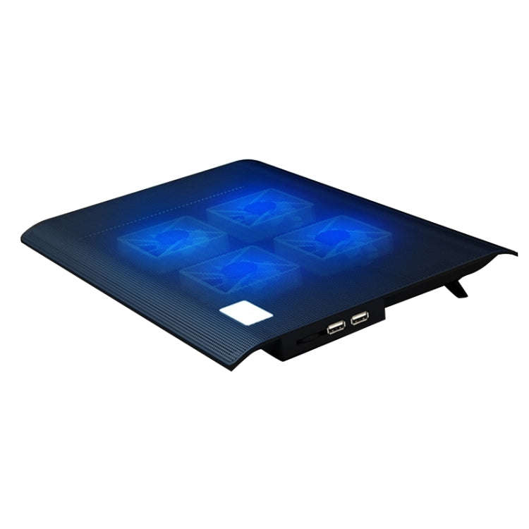 NUOXI L112A Four Fans Adjustable Speed Silent Notebook Computer Cooling Base USB Cooler Pad with ...