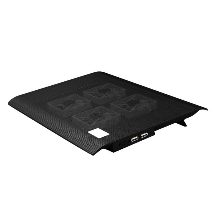 NUOXI L112A Four Fans Adjustable Speed Silent Notebook Computer Cooling Base USB Cooler Pad with ...