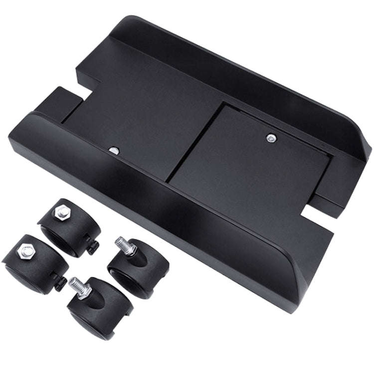 Computer Mainframe Host Adjustable Bracket  with Wheel, Size: S(Black)