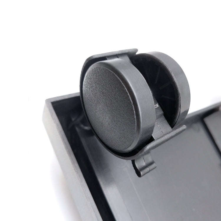 Computer Mainframe Host Adjustable Bracket  with Wheel, Size: S(Black)