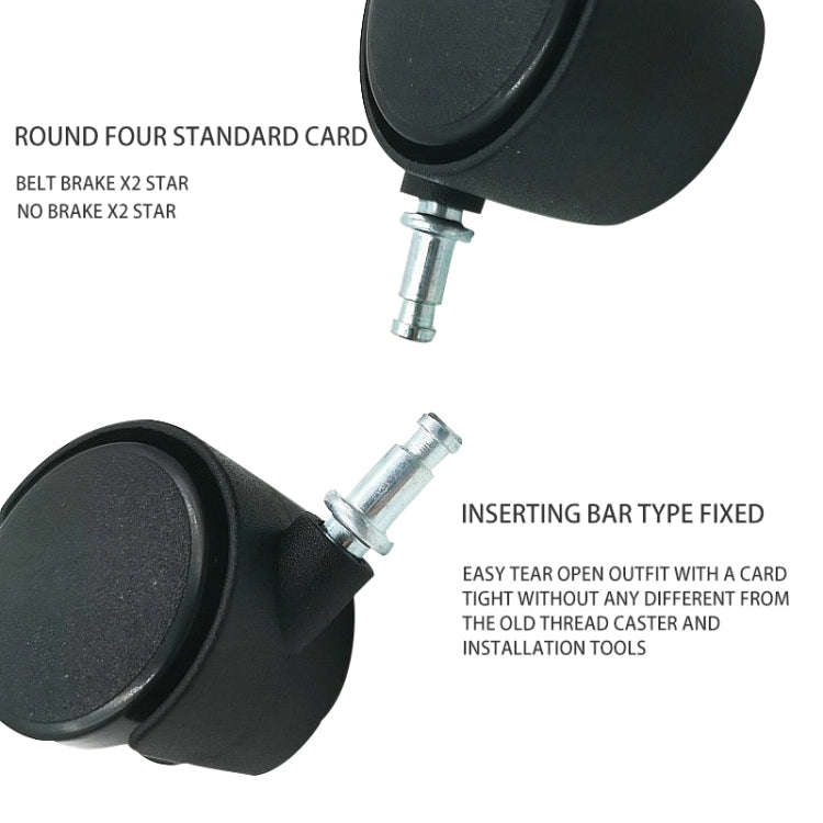 Computer Mainframe Host Adjustable Bracket  with Wheel, Size: S(Black)