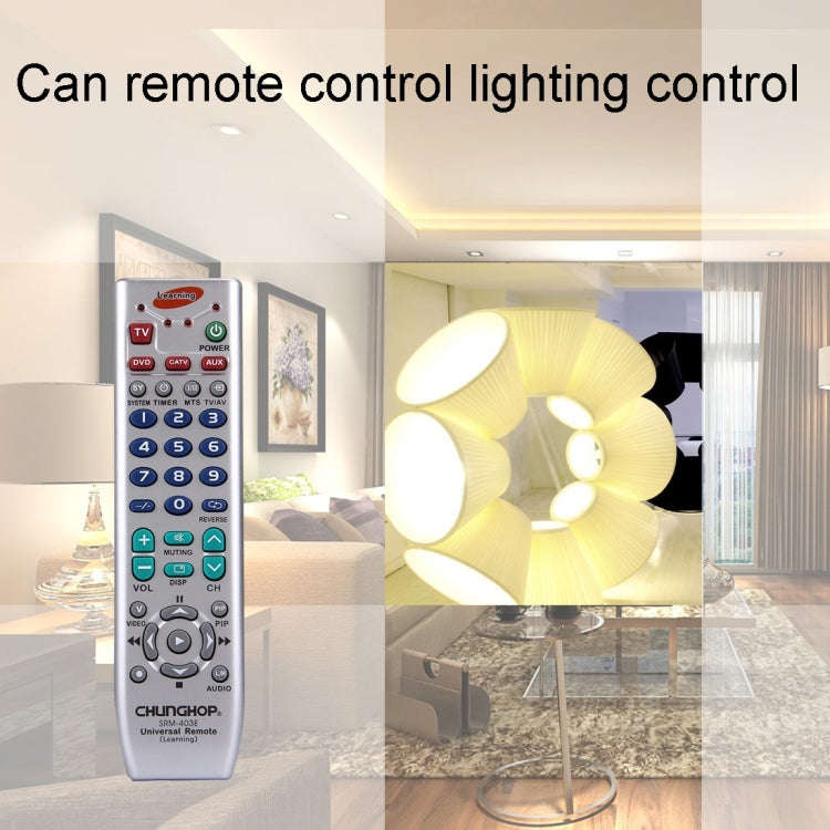 CHUNGHOP SRM-403E Universal Intelligent Learning-Type Remote Control for TV VCR SAT CBL HIFI DVD ...
