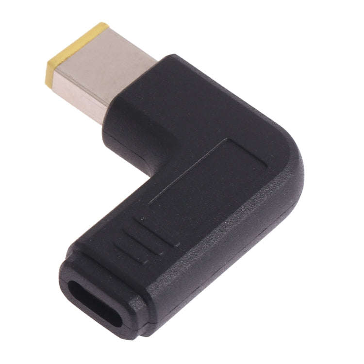 USB-C / Type-C Female to Lenovo Big Square Male Plug Elbow Adapter Connector for Lenovo Laptops