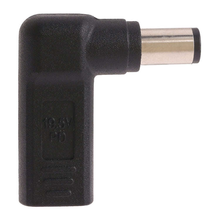 USB-C / Type-C Female to 7.4 x 5.0mm Male Plug Elbow Adapter Connector for Dell Laptops