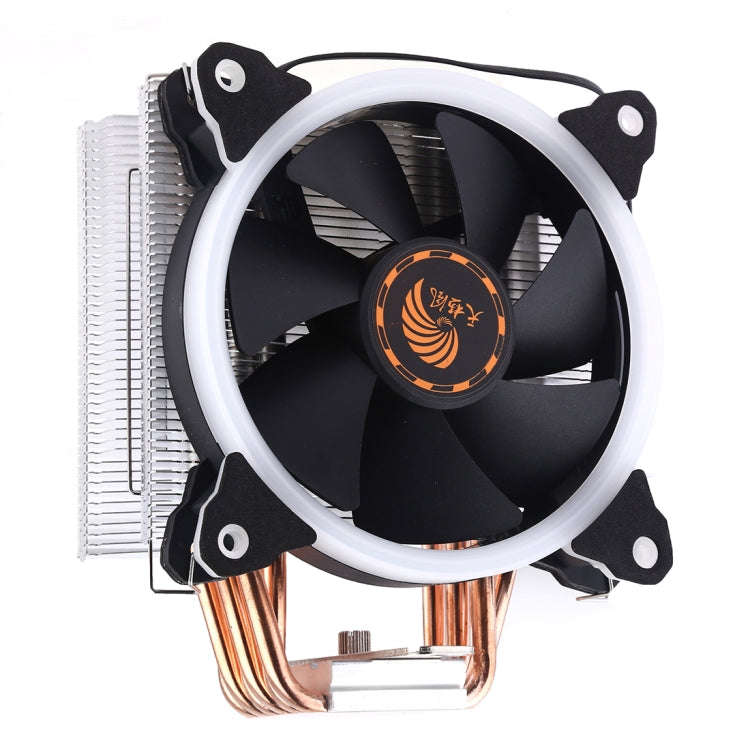 6 Copper Tubes CPU Heatsink Hydraulic Bearing Cooling Fan Silent Fan with RGB Colorful Lights 4 P...