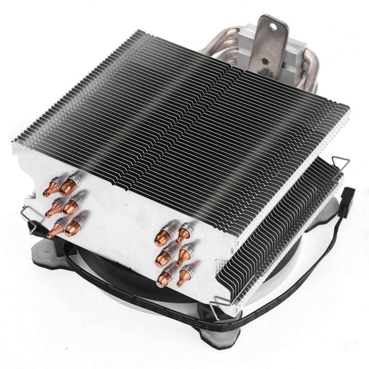 6 Copper Tubes CPU Heatsink Hydraulic Bearing Cooling Fan Silent Fan with RGB Colorful Lights 4 P...