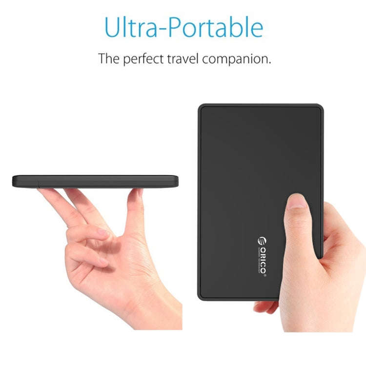 ORICO 2588US3 USB3.0 External Hard Disk Box Storage Case for 2.5 inch SATA HDD / SSD 9.5mm Laptop...