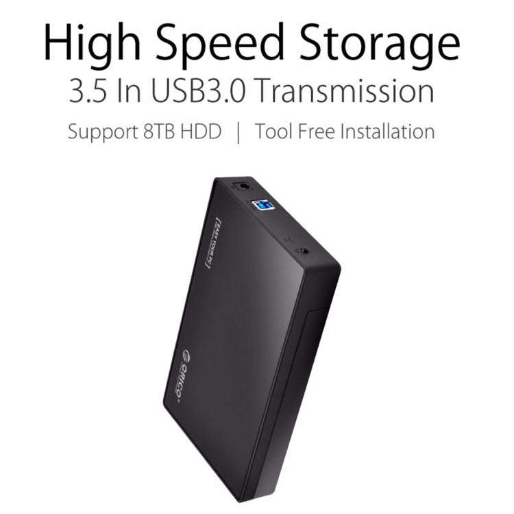ORICO 3588US3 USB 3.0 Type-B 2.5 / 3.5 inch SSD / SATA HDD Enclosure Storage Hard Disk Box for La...