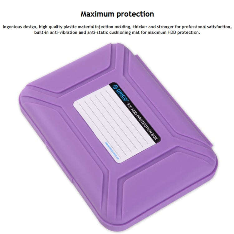 ORICO PHX-35 3.5 inch SATA HDD Case Hard Drive Disk Protect Cover Box(Orange)