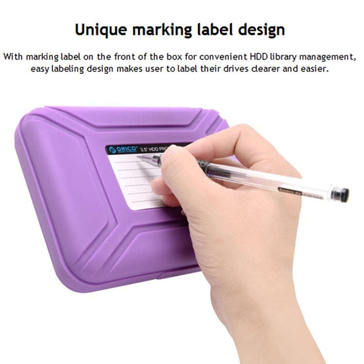 ORICO PHX-35 3.5 inch SATA HDD Case Hard Drive Disk Protect Cover Box(Purple)