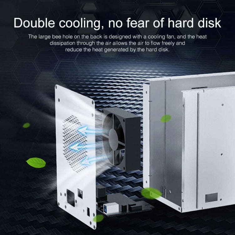 ORICO 9558U3 5-bay USB 3.0 Type-B Aluminum 3.5 inch SSD / SATA HDD Enclosure Storage Hard Disk Bo...