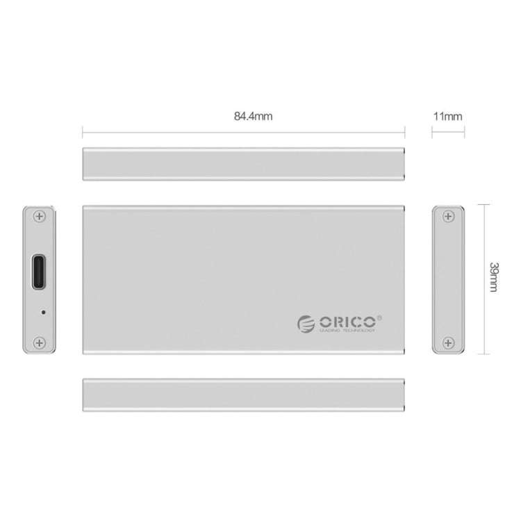 ORICO MSA-UC3 USB 3.1 Type C Aluminum External Storage Enclosure Hard Disk Box for 50mm x 30mm M-...