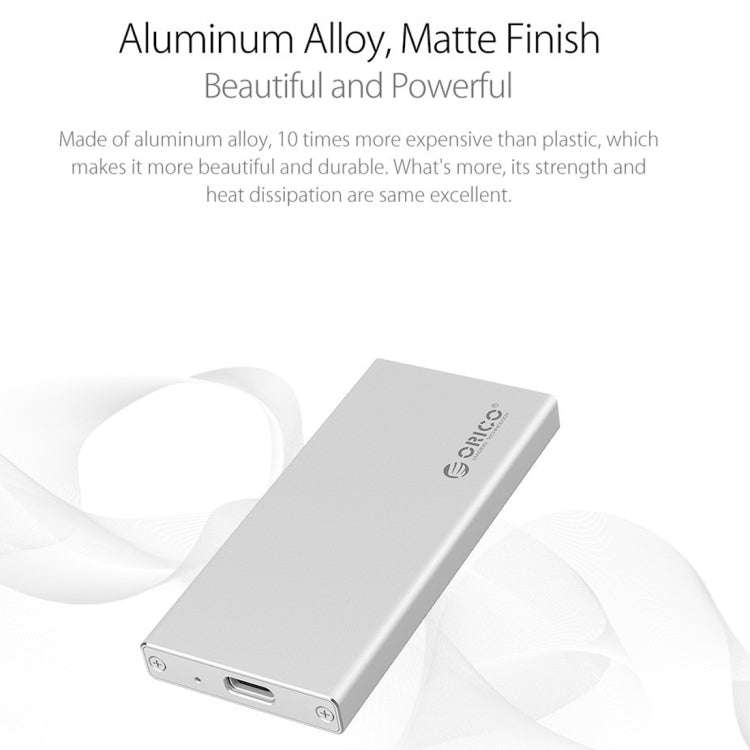 ORICO MSA-UC3 USB 3.1 Type C Aluminum External Storage Enclosure Hard Disk Box for 50mm x 30mm M-...