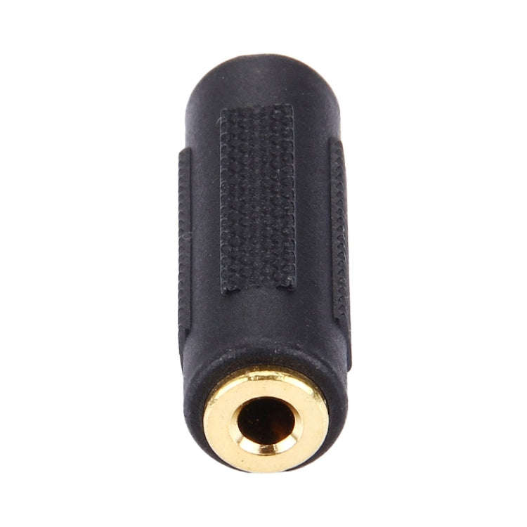 Gold Plated 3.5mm  Female Jack to 3.5mm Female Jack Audio Adapter(Black)