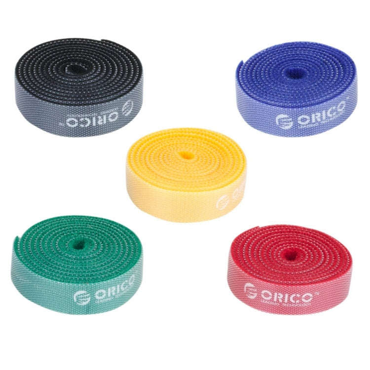 ORICO CBT-5S 5 in 1 Colors Reusable & Dividable Hook and Loop Sticky Cable Ties for Data Cable / ...
