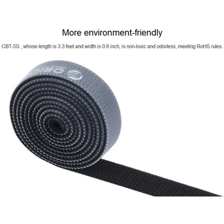 ORICO CBT-5S 5 in 1 Colors Reusable & Dividable Hook and Loop Sticky Cable Ties for Data Cable / ...