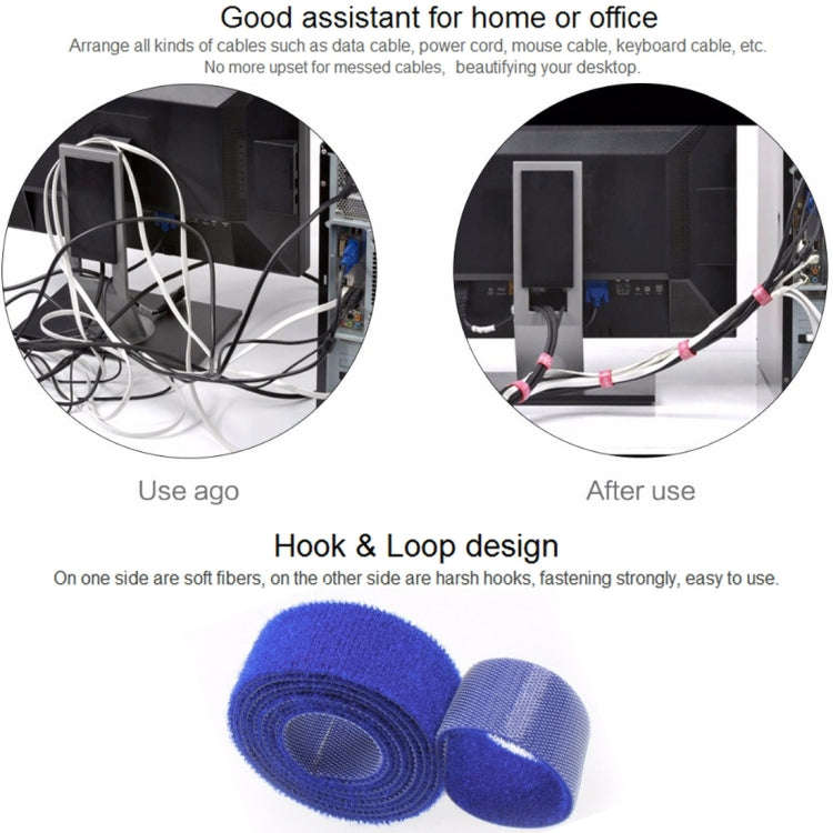ORICO CBT-5S 5 in 1 Colors Reusable & Dividable Hook and Loop Sticky Cable Ties for Data Cable / ...