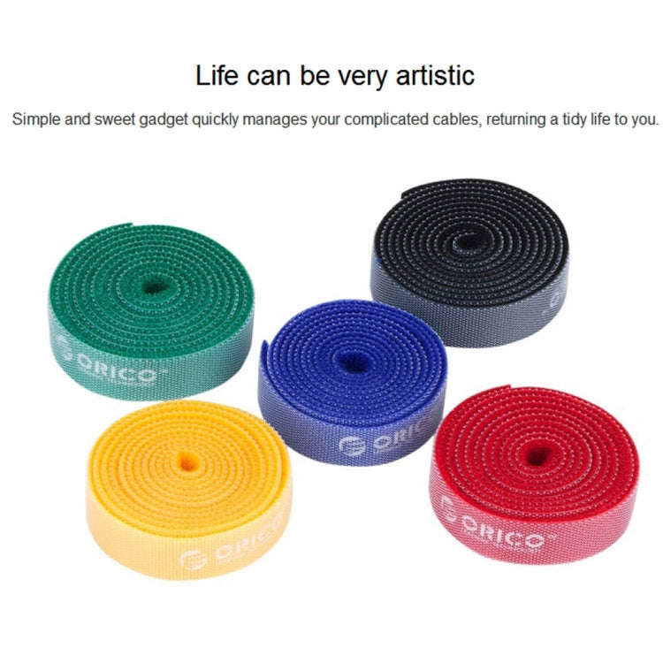 ORICO CBT-5S 5 in 1 Colors Reusable & Dividable Hook and Loop Sticky Cable Ties for Data Cable / ...