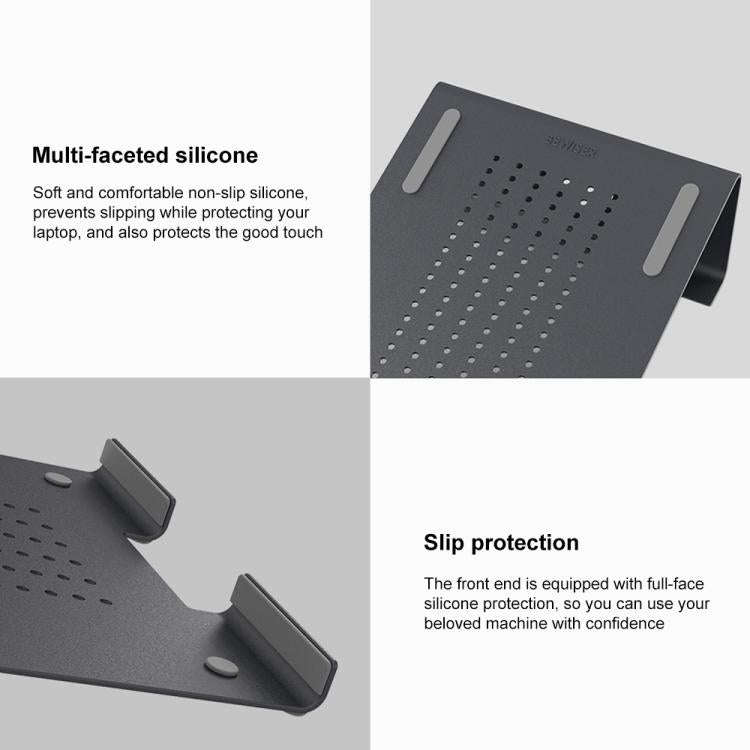 Aluminum Cooling Stand for Laptop, Suitable for Mac Air, Mac Pro,  iPad, and Other 11-17 inch Lap...