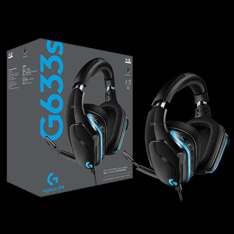 Logitech G633S Dolby 7.1 Surround Sound Stereo Colorful Lighting Noise Reduction Competition Gami...