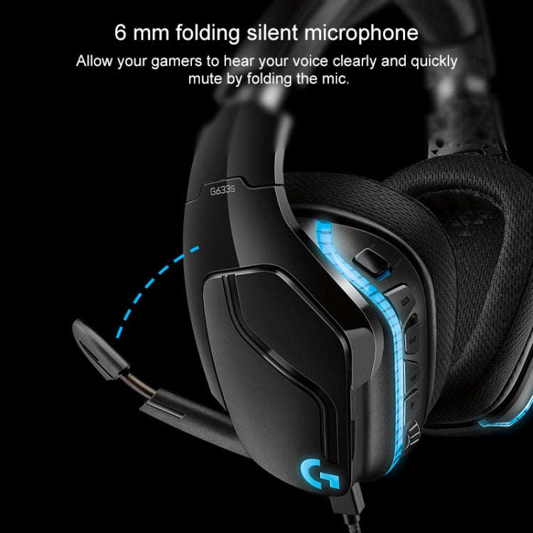 Logitech G633S Dolby 7.1 Surround Sound Stereo Colorful Lighting Noise Reduction Competition Gami...